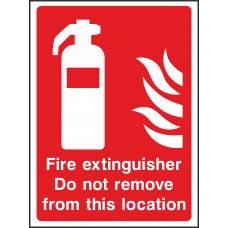 Fire Extinguisher - Do Not Remove
